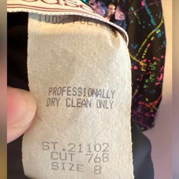 Vtg Casadei Black Sheer Sequin Beaded 80's Glam Ruched Draped Cocktail Dress 8 - Picture 5 of 6